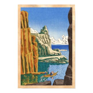 Asano Takeji Tojinbo japanese waterscape seaside Posters