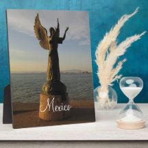 ASAS Angel Statue at Sunset Display Plaques