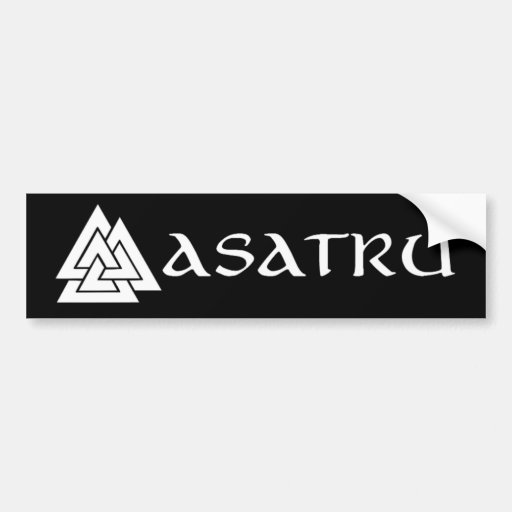 Asatru bumper sticker | Zazzle
