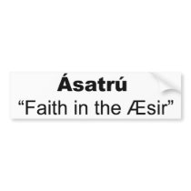Asatru definition bumper stickers