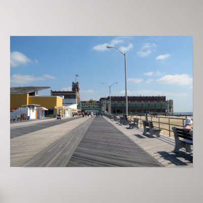 Asbury Park Boardwalk Print by Thejerseyshore
