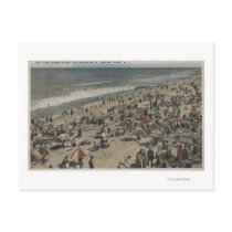 Asbury Park, NJ - Bathing Scene from Boardwalk Post Cards