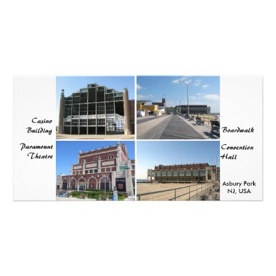 Asbury Park NJ Boardwalk and Landmarks Photo Greeting Card by Thejerseyshore