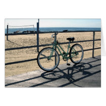 Asbury Park NJ Boardwalk - Green Bicycle Card