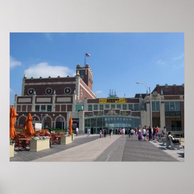 Asbury Park NJ Boardwalk - Paramount Theatre Poster by Thejerseyshore