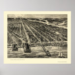 Asbury Park, NJ Panoramic Map - 1910 Posters