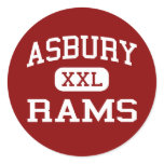 Asbury - Rams - High School - Albertville Alabama Sticker