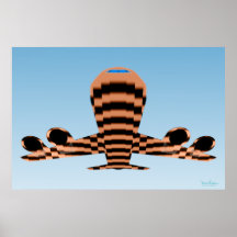 Ascending Airplane Optical Illusion Print