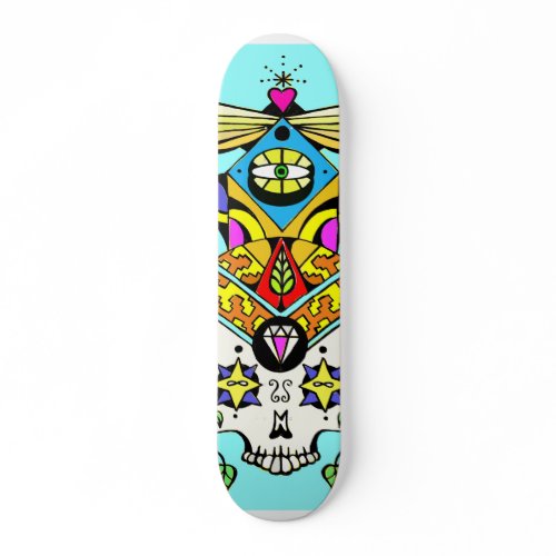 ascending skull skateboard