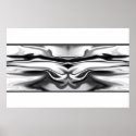 Ascension - chrome angel abstract posters