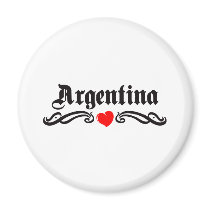 Ascension Island Tattoo Style Refrigerator Magnet
