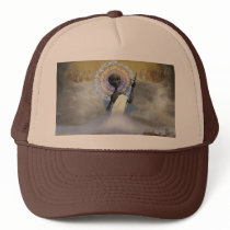 Ascension of Alien Jesus Trucker Hat