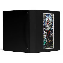 Ascension of Jesus stained glass window Vinyl Binder
