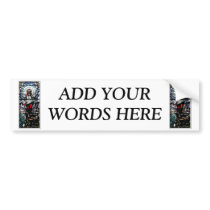 Ascension of Jesus stained glass window Bumper Sticker