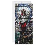 Ascension of Jesus stained glass window Custom Rack Card