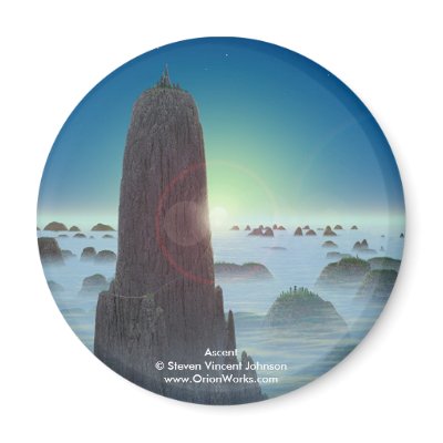 Ascent, Ascent Steven Vincent Johnsonwww.Orion... Refrigerator Magnet by orionworks