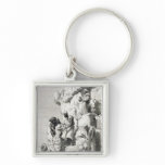 Ascent of the Great Pyramid, 19th century Key Chains