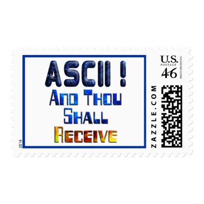 ASCII And Thou Shall Receive Stamps by MarkoMarko