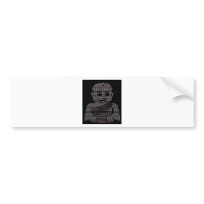 ASCII Baby Bumper Sticker by terrenceross