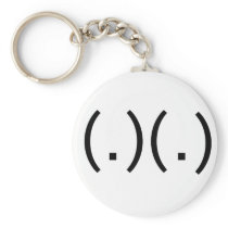 ASCii Boobs Key Chain