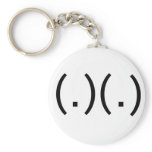 ASCii Boobs Key Chain