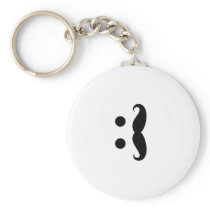 ascii mustache keychain