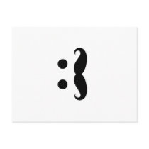 ascii mustache post cards