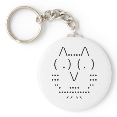 Ascii Owl Key Chains by SuperDuperKawaii