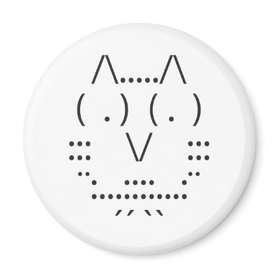 Ascii Owl Magnets by SuperDuperKawaii