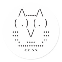 Ascii Owl Stickers
