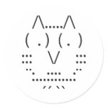 Ascii Owl stickers