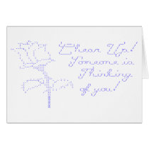 ASCII Rose - Cheer Up Greeting Card
