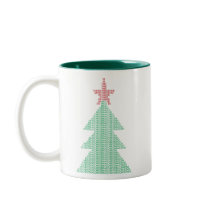 ASCII Xmas Tree Mugs