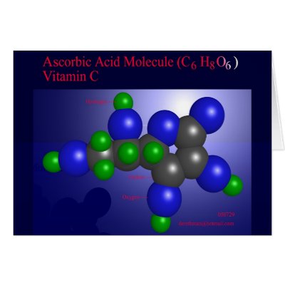 Ascorbic Acid Molecule (card) by Derethman