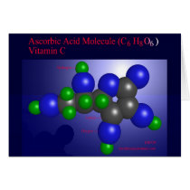 Ascorbic Acid Molecule (card) by Derethman Ascorbic Acid Molecule (card)