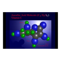 Ascorbic Acid Molecule (print)