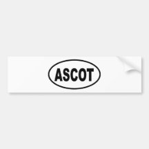 ASCOT BUMPER STICKER