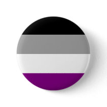 Asexual Flag Badge Pin