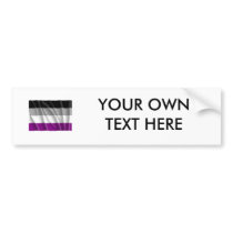 ASEXUAL FLAG FLYING -.png Bumper Sticker