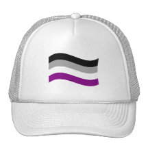 ASEXUAL FLAG WAVING TRUCKER HAT
