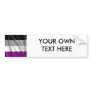 ASEXUAL PRIDE BUMPER STICKERS