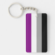 Asexual Pride Flag Acrylic Key Chains