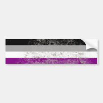 ASEXUAL PRIDE FLAG BAR bumper stickers