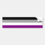 ASEXUAL PRIDE FLAG BAR BUMPER STICKERS