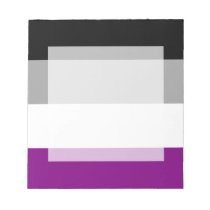 Asexual pride flag notepad