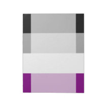 Asexual pride flag notepad