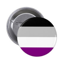 Asexual Pride Flag Pinback Buttons