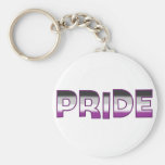 Asexual Pride Keychain