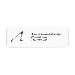 Asexual Pride "Scarlet" Letter A Labels labels