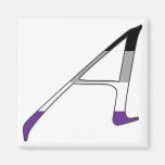 Asexual Pride "Scarlet" Letter A Refrigerator Magnets